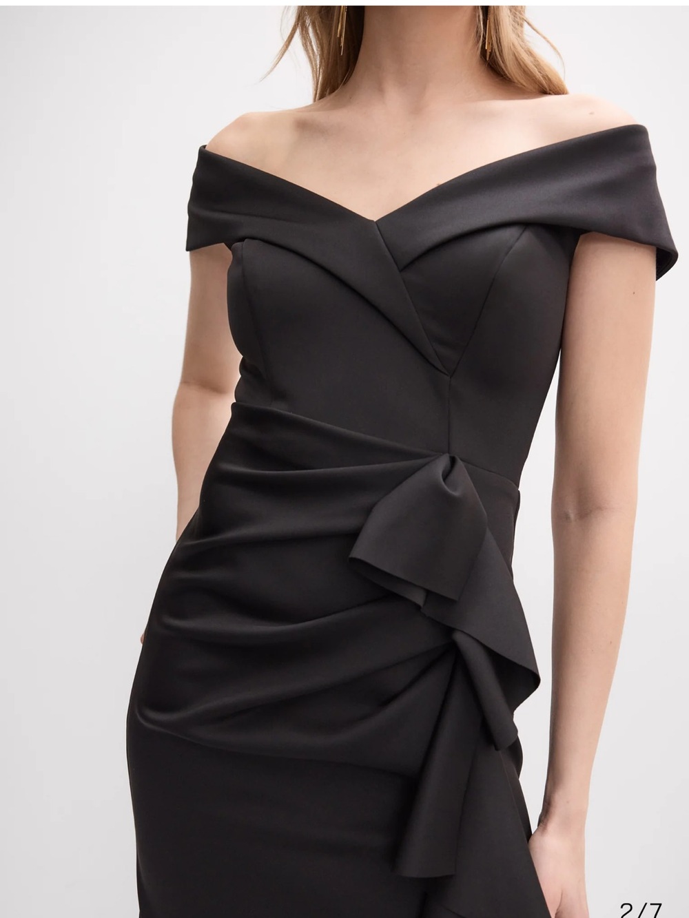 BA Nites - Off-The-Shoulder Ruffle Dress